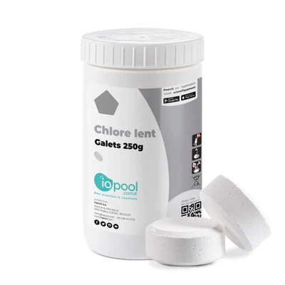 Galets de chlore 250 g pour traitement de l'eau de piscine