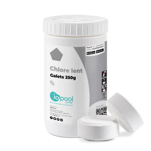 Galets de chlore 250 g pour traitement de l'eau de piscine