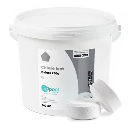 Galets de chlore 250 g pour traitement de l'eau de piscine