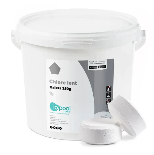 Galets de chlore 250 g pour traitement de l'eau de piscine